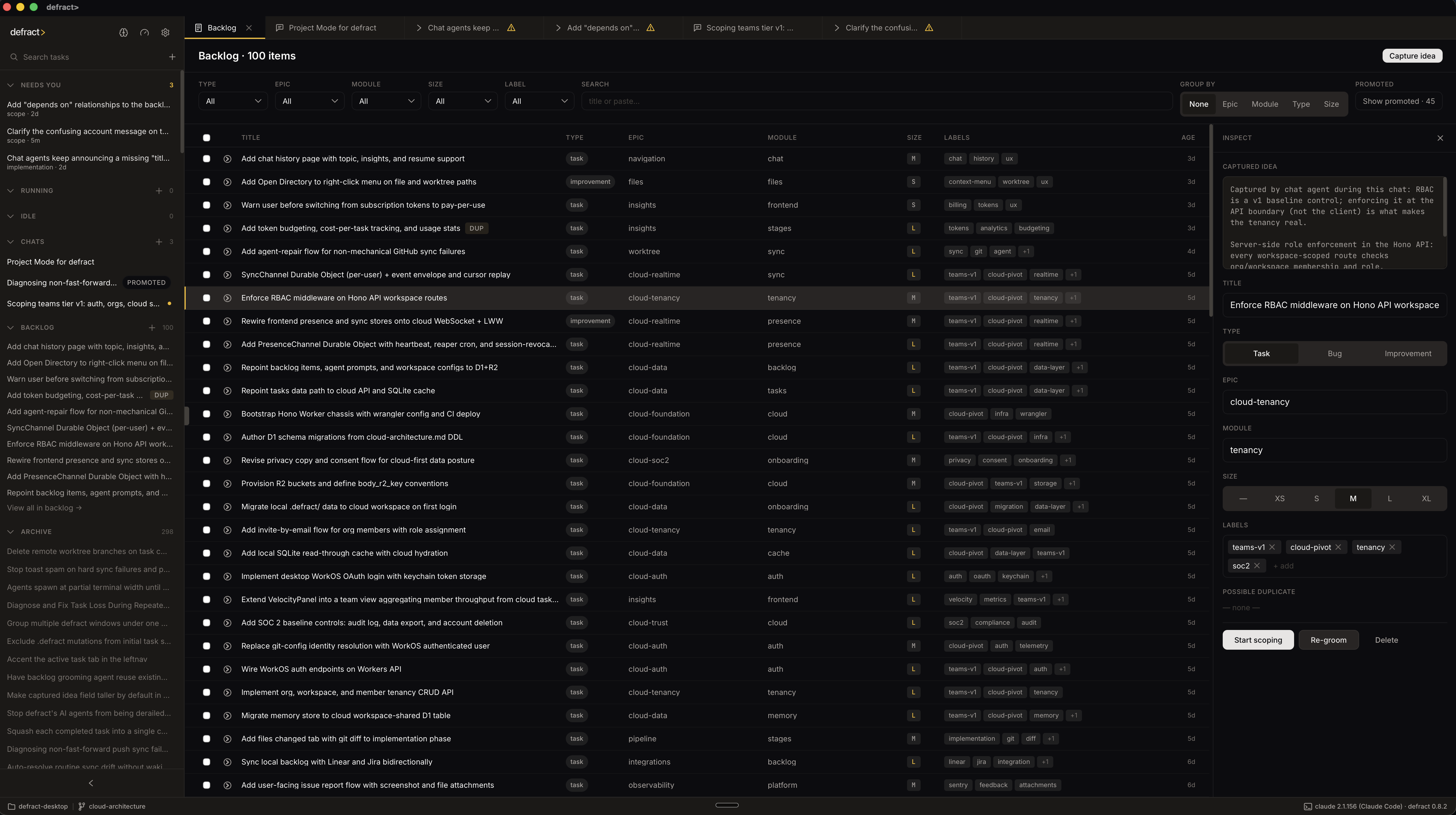 backlog